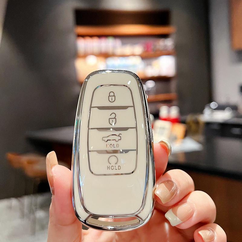 

Suitable for Hongqi H5 key cover H7 HS5 HS7 new energy EHS3 car leather men s and women s keychain case