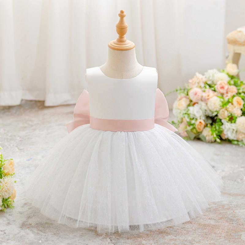 Girls Princess Tulle Dress Birthday Party Evening Performance Toddler Girl Fancy Gown