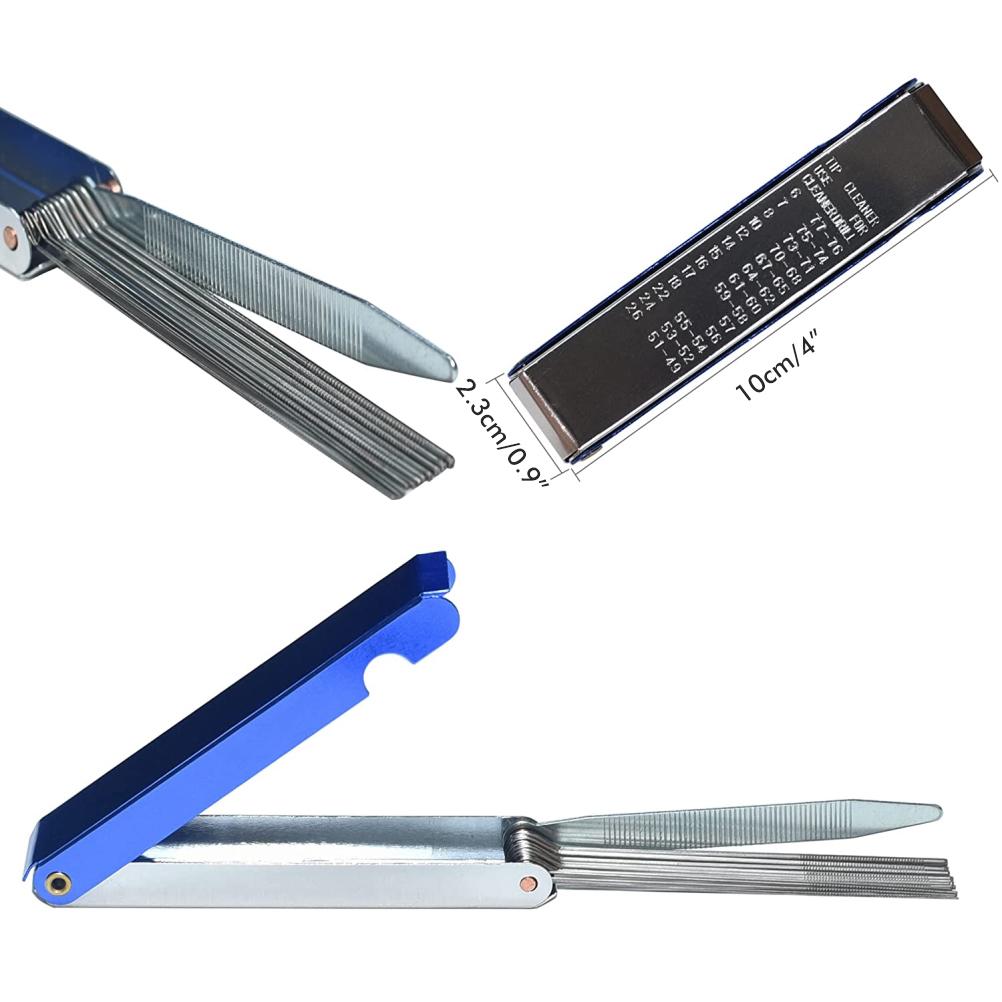 Carburetor Carbon Dirt Jet Cleaner Tool Kit Cleaning Needles with Brushes for Motorcycle ATV Moped