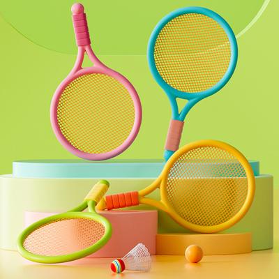 1pair Mini Badminton Racket Tennis Racket Plastic Team Building Activity Souvenirs Portable Sports Racket For Exercise TMZ