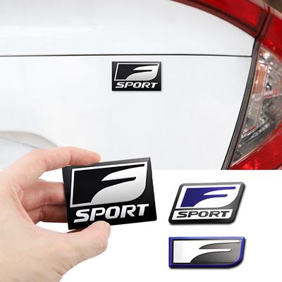 Samolepka s logem F SPORT na auto 3D hliníkový znak na zadní část pro F SPORT ES RX NX LS UX LM LX GX LC RZ IS CT GS RC HS SC TX LBX