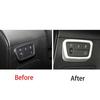 Headlight Switch Control Frame Cover For Hyundai Tucson -23 ABS Matte Silver