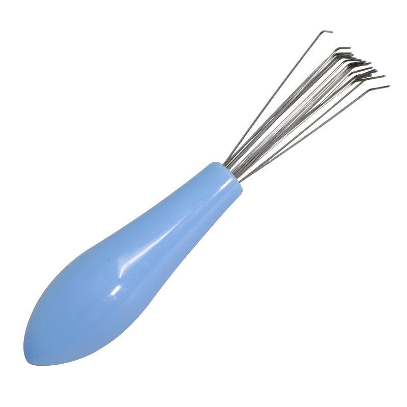 

Гребінець для чищення кучерявого волосся. Гребінець для чищення кігтів. Інструмент для волосся. Гребінець. Гачок для видалення волосся. синій