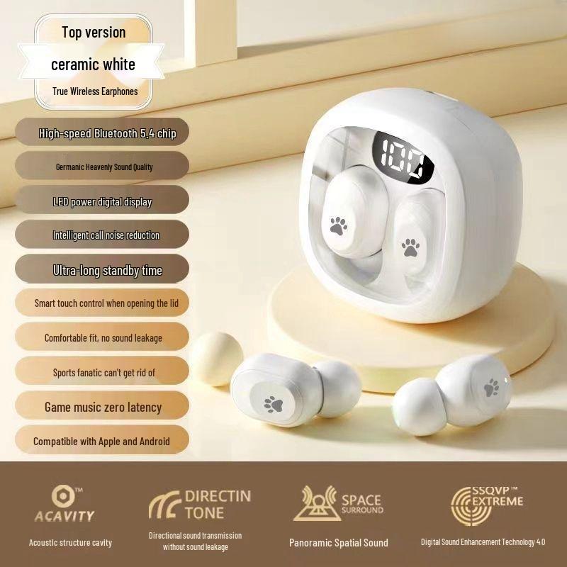 

Бездротові Bluetooth-навушники Q38 - TWS, подвійні, внутрішньоканальні, стерео, з цифровим дисплеєм заряду та шумозаглушенням білий