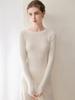 Premium 100% Cashmere Women's Short Round Neck Sweater, Perfect for Autumn/Winter and Crafted with Consinee Yarn