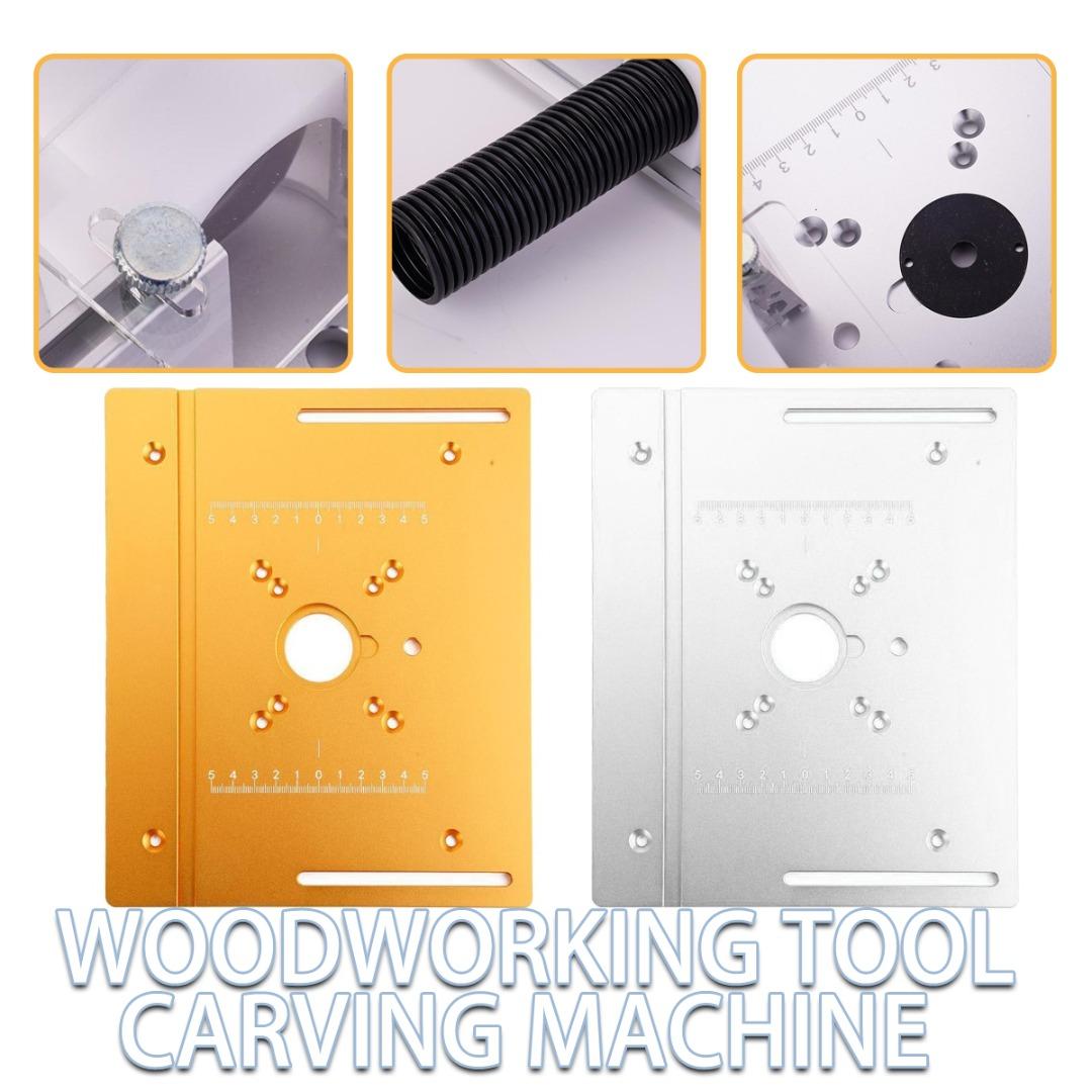 

PDTO Алюминиевый фрезерный стол Вставная пластина Деревообрабатывающие станки Откидная пластина с манометром