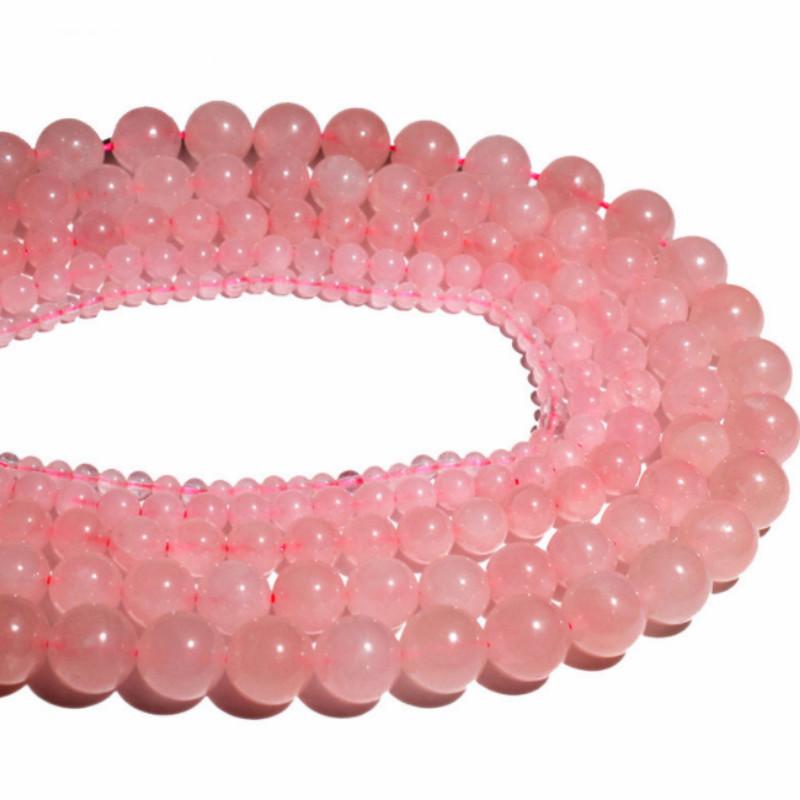 

Натуральный камень, драгоценный камень, свободная прокладка, розовые кварцевые бусины, круглые бусины из натурального драгоценного камня для изготовления ювелирных изделий 8mm-20pcs