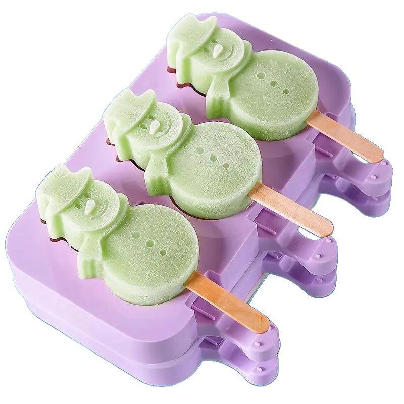 **Food-Grade Silicone Ice Pop Molds for Homemade Popsicles**