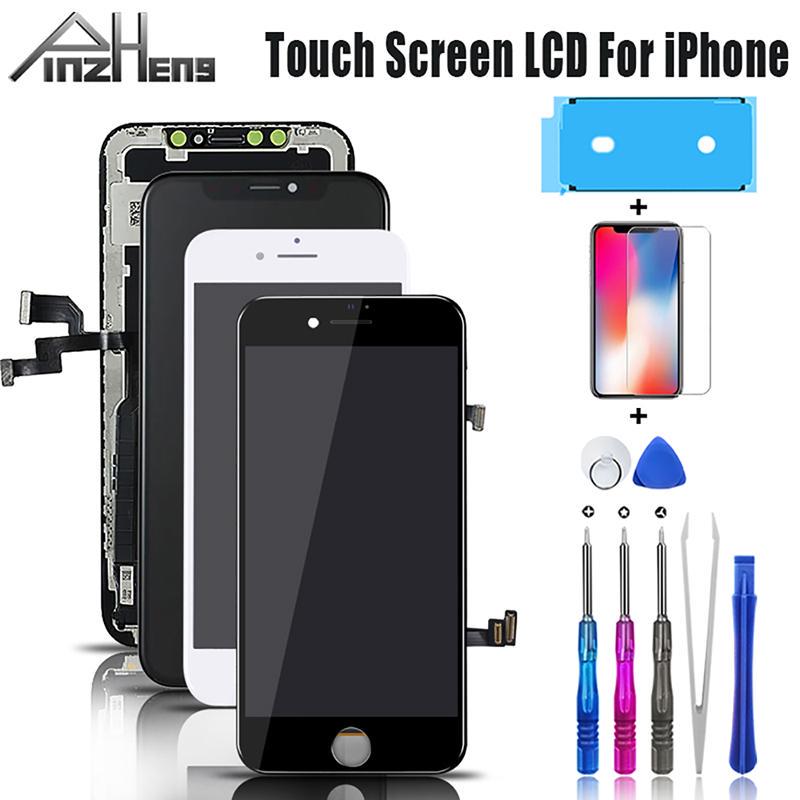 

PINZHENG Оригинальный сенсорный экран для iPhone 7 6 6s 8 Plus LCD дисплей для iPhone 5 5s 5s 5c SE X экран