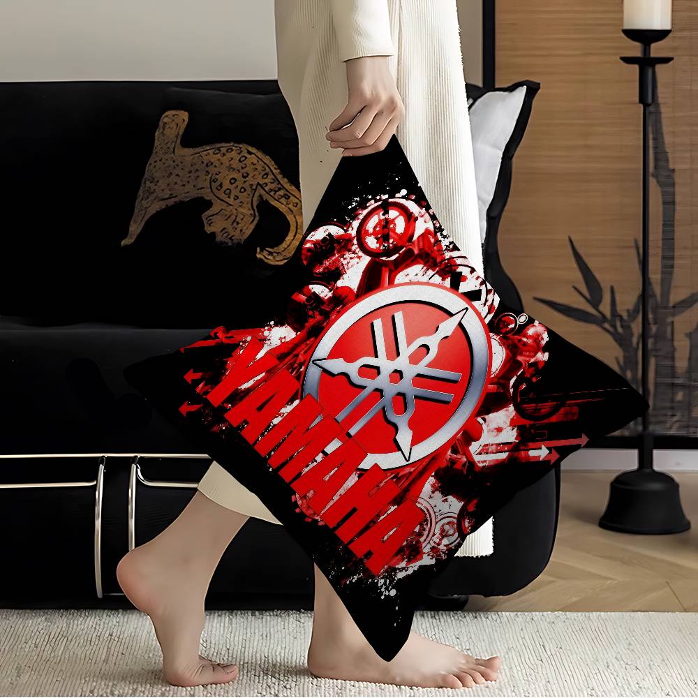 

Sign Y-Yamaha Cushion Cover Car Throw Pillow Case For Sofa Car Christmas Gift 40x40cm 45x45cm 12x12Inch