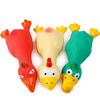 Cute Dog Squeak Toy Latex Chicken Shape Durable Chew for Small-Medium Breeds Interactive Pet Supplies
