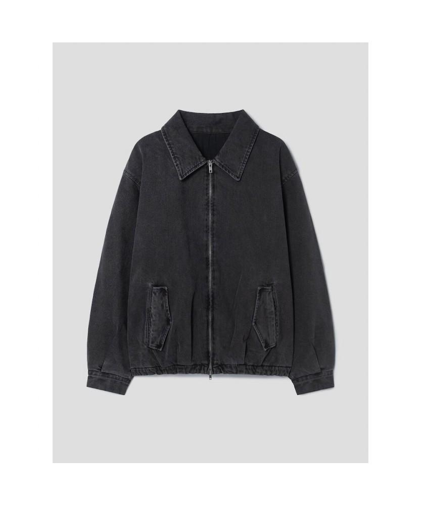 8seconds Padded Zip-Up Denim Outerwear Ash