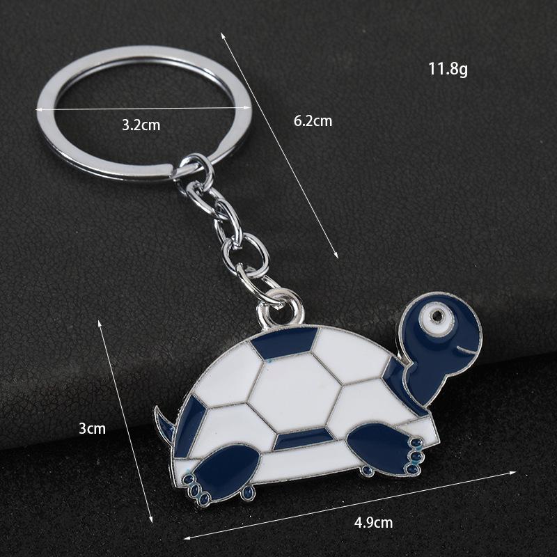 Cute Cartoon Turtle Enamel Keychains Bright Color Design Sturdy Metal Ring For Bag Decor Key Storage Gifts For Turtle Fans