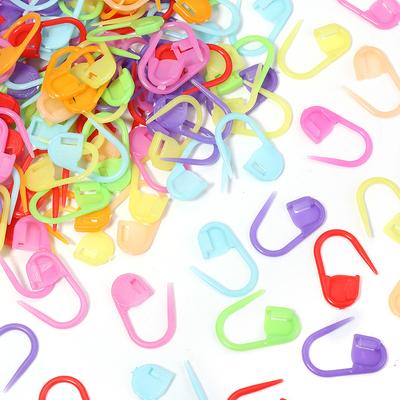20-100 Stück 2,2 cm Gemischte Farbe Kunststoff Kleine Markierungs-Schnalle Häkel-Verriegelungsstichmarkierer Clips Heim-DIY-Werkzeuge Nähzubehör ZYF