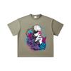260 GSM Double Yarn 32 Count 100% Cotton Jujutsu Kaisen V59 Gojo Print Unisex Heavy Cotton T Shirt