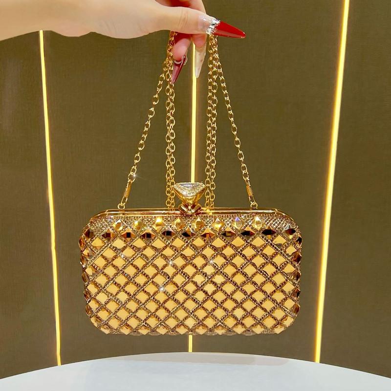 Luxury Classical Women Blingbling Rhinestone Evening Clutch Bag Fashion Design Wedding Party Shiny Diamond Handbag Crossbody Bag