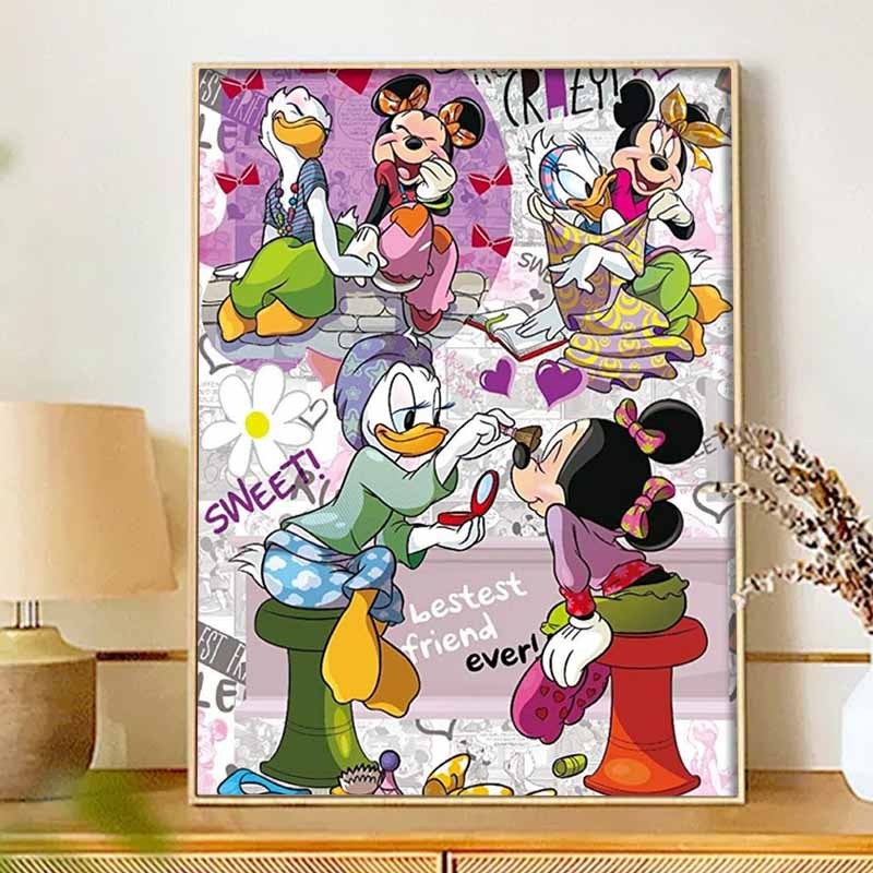 Disney diamond painting full drill 5D Mickey Daisy friend art home decor creative handicrafts 138 characters