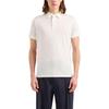 Emporio Armani Solid Color Logo Embroidered Polo Shirt Men Tops White EM000080-AF10094-U0011