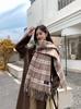 Autumn and Winter New Plaid Scarf Female Korean Warm Thickened Fringed Scarf Versatile Couple Winter Fashion Shawl
