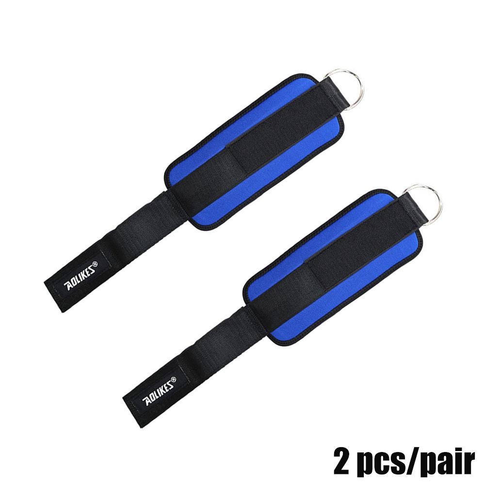 1 Paar Gymnastik Knöchelbänder Doppel-D-Ring Verstellbare Gepolsterte Manschetten Knöchelgewicht Beintrainingsstütze Sport Abduktoren Neu