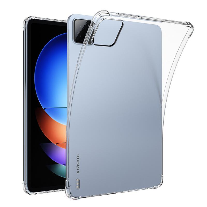 Tablet Case For Xiaomi Pad 6S Pro 12.4 Crystal Transparent Soft TPU Tablet Cover For Xiaomi Pad 6 Max 14 Pad 6 5 Pro Clear Protective iPad Coque Shell