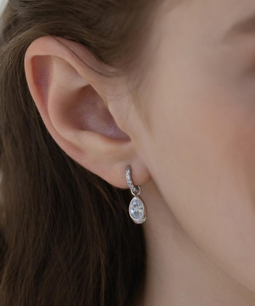 Tatiana Duraline Dangle Hoop Earrings Ec3214