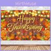 Party Happy Thanksgiving Background Cloth Decoration Banner Decoration Hanging