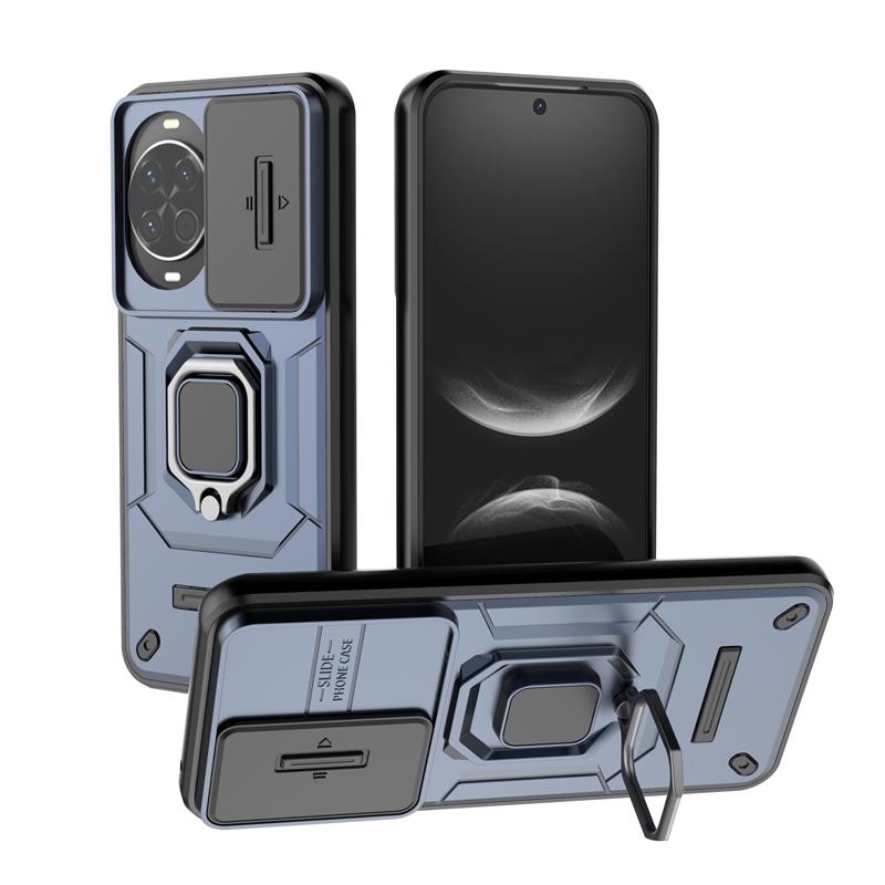 Magnetický držák prstenu Nárazuvzdorné pancéřové pouzdro na telefon Pro Huawei Nova 14 Pro Nova14 Ultra 5G Posuvný kryt pro ochranu fotoaparátu