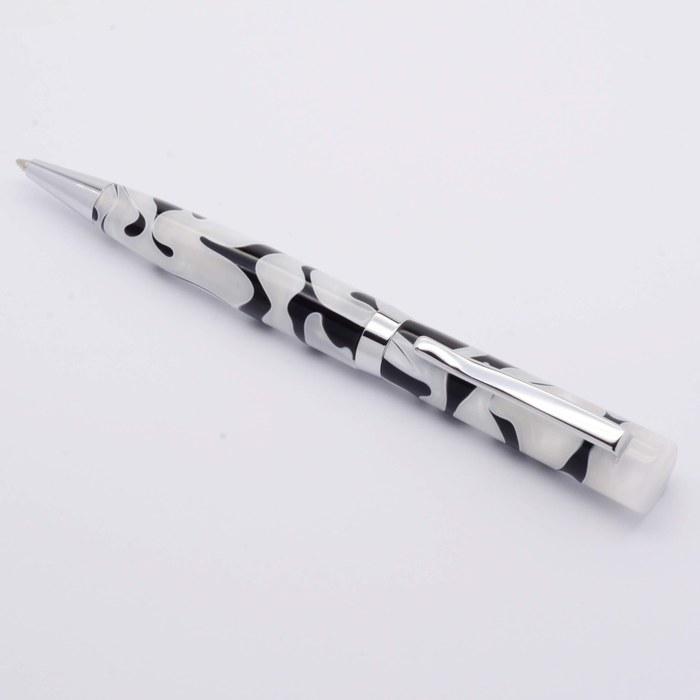 [Rachieva] LUX Ballpoint Pen - Black & White - 1 Count