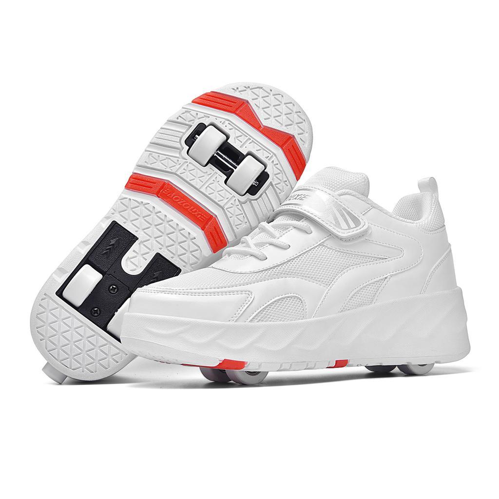 Neue Ausreißer-Schuhe Vierrad-Rollschuhe Jungen Kinderschuhe mit Rädern Mädchen Rollschuhe