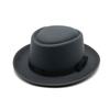 Mens British Style Bowler Hat Wool Felt Classic Vintage Retro Gentleman Costume Accessories Black Gray Burgundy