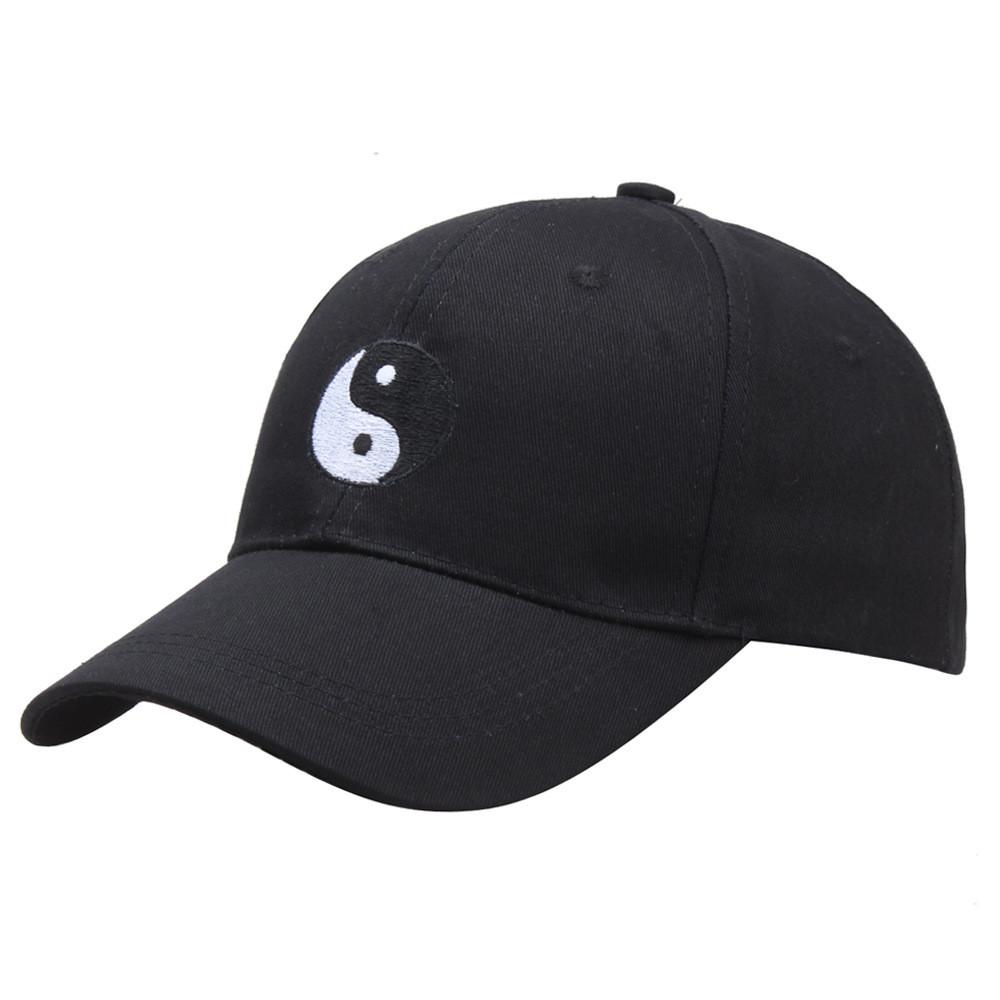Chi Bagua Tai Pattern Embroidered Baseball Cap Outdoor Sports Casual Hat Men