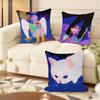 Cushion Cover Silky Short Plush Home Sofa Cushion Cover - Invisible Zipper Home Decoration Neon Dream