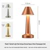 Retro Metal Barbell Desk Lamp - Touch-Control, Dimmable, Three-Color Light for Creative Spaces