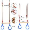 Swing Outdoor Children 120 kg Load Capacity Multifunctional Children"s Wooden Trapeze Swing Gym
