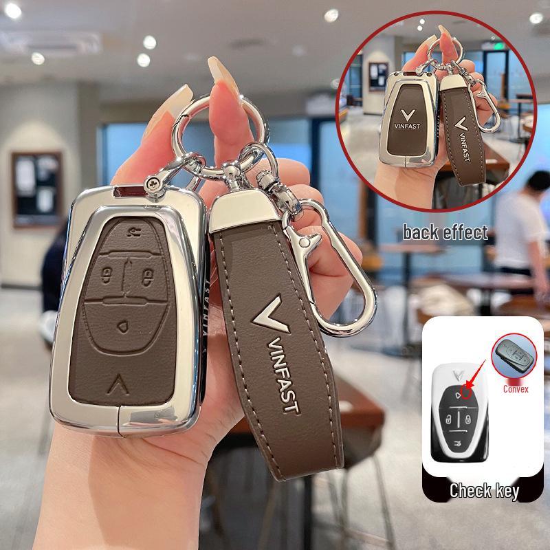 Étui à clés VF8 Haut de gamme pour VINFAST: Coque Protectrice V3 avec Boucle