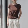 T-Shirt Damen Vielseitig Sommer Lässig Große Größe Locker Rundhals Pullover Kurzärmelige Oberteile