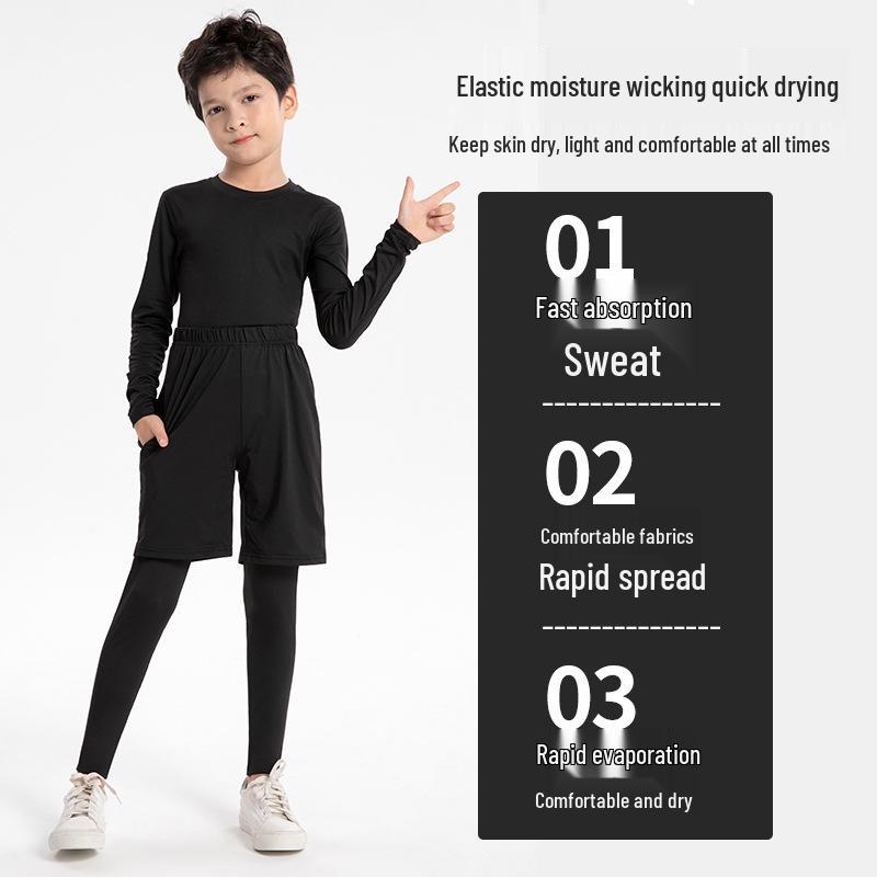Children's Long-sleeve Quick-dry Sports Base Layer