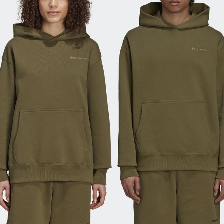 adidas Pharrell Williams Basics Hoodie Olive Men Streetwear H58302
