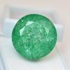 Natural Green Emerald Loose Gemstone 49.30 ct Round Cut for Jewelry Making and Gem Collections
