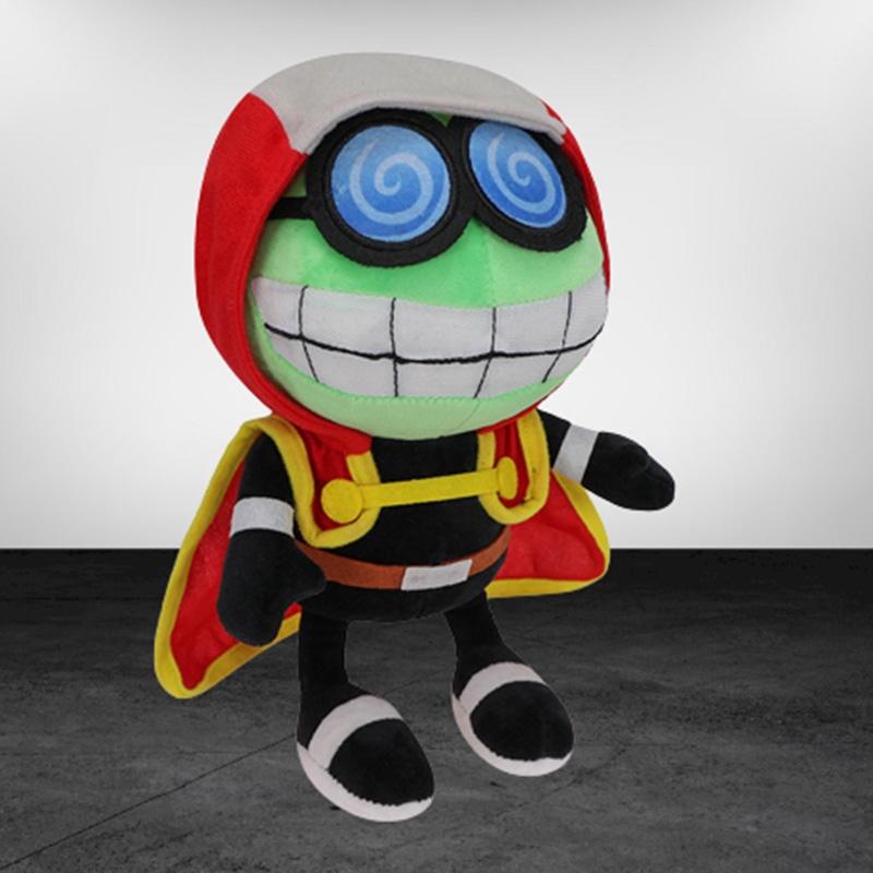 Mario Plüschtier mit Umhang Lustige und entzückende Stoffpuppe mit Brille