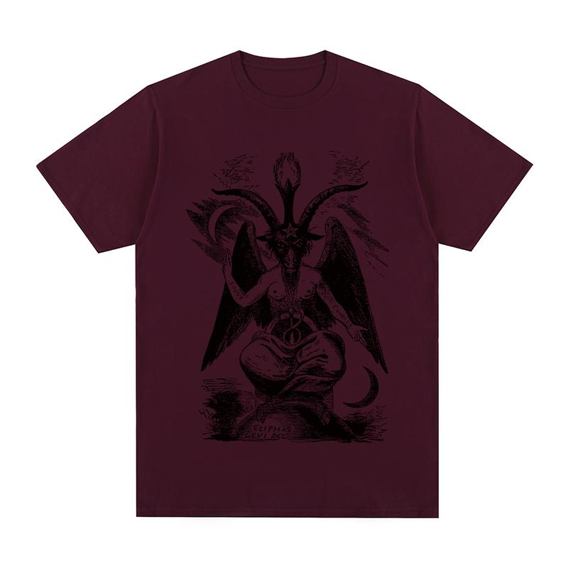 baphomet behemoth Vintage tshirt Satanic Devil Cool Breathable Graphic Cotton Unisex T shirt New TEE TSHIRT Womens tops