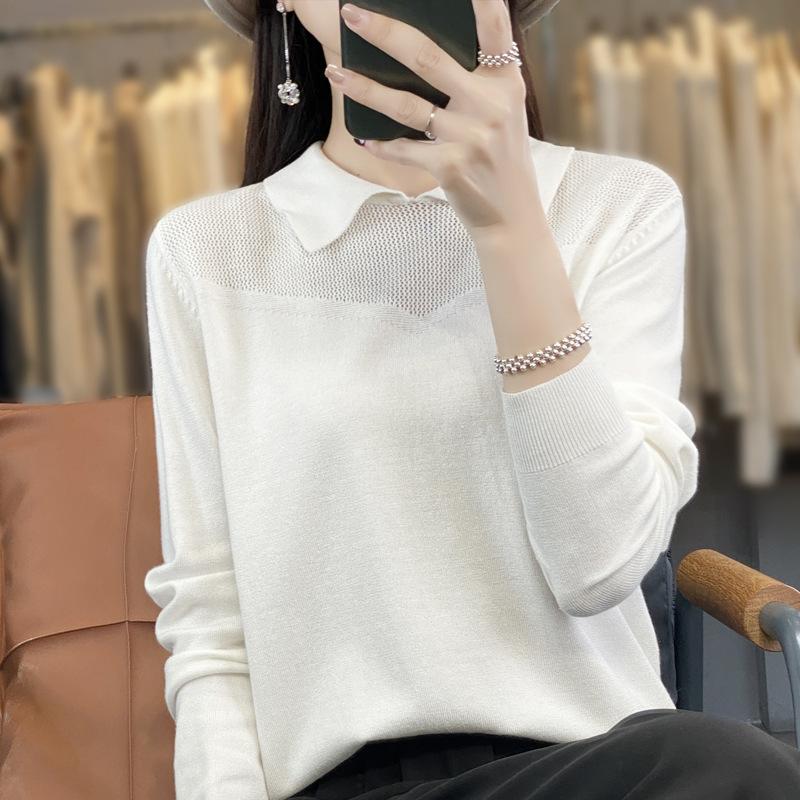 Women's Doll Collar Knitwear Blouse