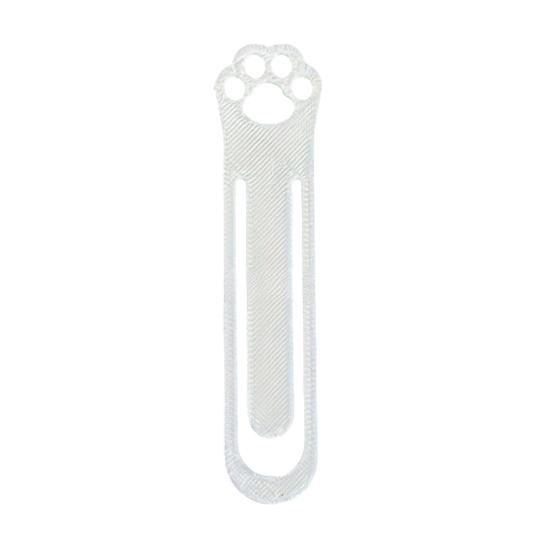 DYS Cat Paw Bookmark, 3D Printed One-Piece Mold, Elastic Stable Hold Hollow Book Clip for Reading Accessory