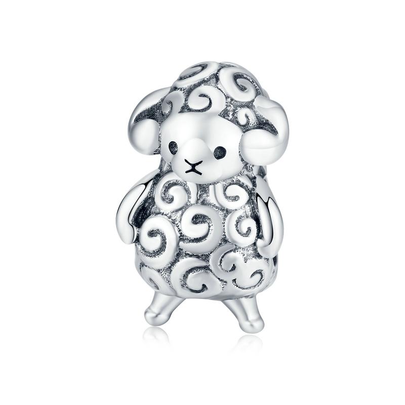 Wostu Animal Charm Copper Koala Fox Bear Beads Cow Panda Rabbit Pendant Fit Original Bracelet Diy Jewelry For Women