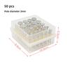 50pcs Diamond Grinding Heads Set 3.0mm Shank Grinding Burrs For Dremel Abrasive Rotary Tools Grinder Head Diamond Burr
