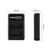 FUYALIN LP-E17 USB Dual Charger for EOS 750D 760D M3 LC-E17C