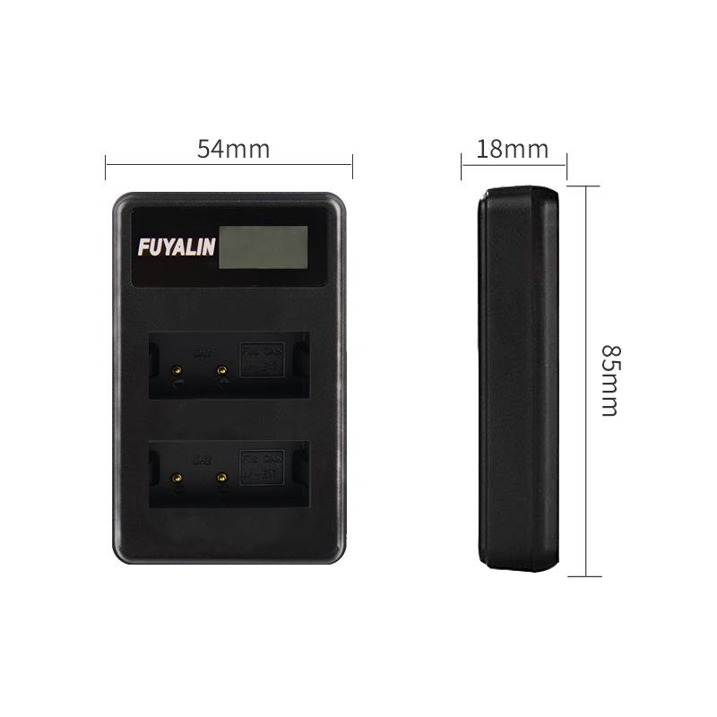 FUYALIN LP-E17 USB Dual Charger for EOS 750D 760D M3 LC-E17C