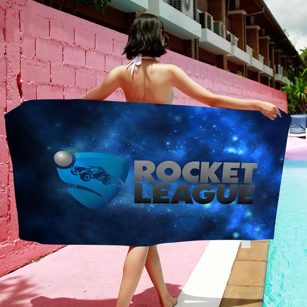Asciugamano da Spiaggia Anime Rocket League Morbido Assorbente Panno per Lavare Regali per Bambini per Viaggio Campeggio Palestra