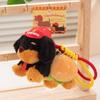 Plush Dog Sausage Toy Keychain Bag Pendant Sausage Dog Coin Purse Accessory